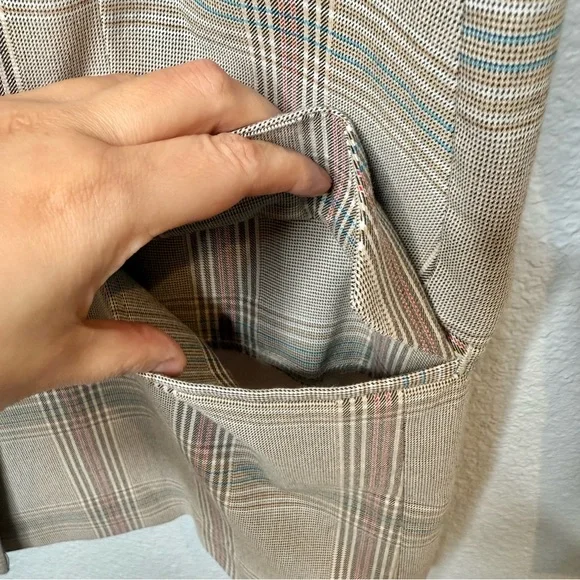 Cabi Sleuth Structured Plaid #5470 Women’s Double Breasted Longline Blazer Sz 10 - Picture 10 of 14